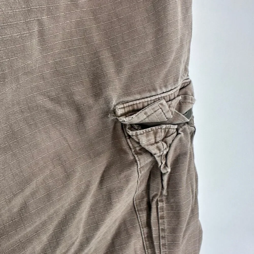 Patagonia Men’s‎ Cargo Shorts Size 34 Brown Compound Ripstop Worn Cotton Hiking